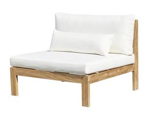 Gartensessel MIDLAND Beige - Massivholz - 94 x 77 x 102 cm