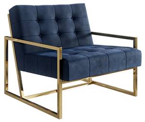 Loungesessel Chicago Gold - Marineblau - Nachtblau - Gold