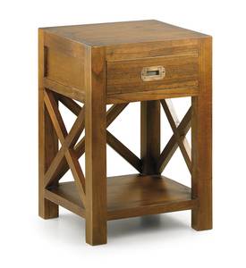 NACHTTISCH AUS HOLZ BRAUN L 40 cm Braun - Holz teilmassiv - 40 x 60 x 40 cm