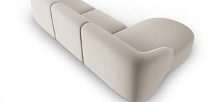 modulares Ecksofa SHANE 4 Sitzplätze Beige