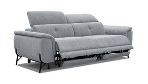 Sofa Avena (3-Sitzer mit 2 Relax) Silber / Grau - Silbergrau