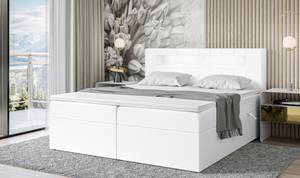 Boxspringbett Aspin Weiß - Breite: 160 cm - H3