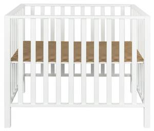 Parc Playard Cubic Blanc - Bois manufacturé - 78 x 80 x 97 cm