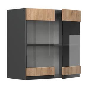 meuble de cuisine haut vitré R-Line Anthracite - Bois - Largeur : 60 cm