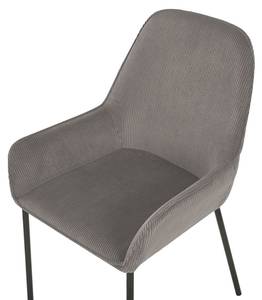 Chaise de salle à manger LOVERNA Noir - Gris