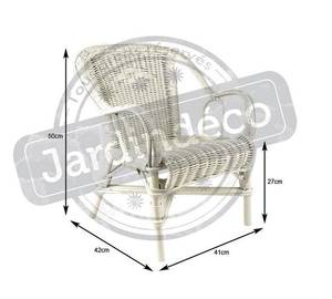 Kindersessel aus Rattan Loni Rattan - 41 x 50 x 42 cm