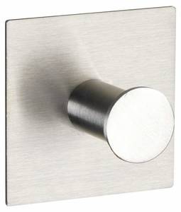 Badetuchhalter, Wandhalter aus Stahl Silber - Metall - 6 x 6 x 3 cm