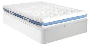 Matelas et sommier coffre AIRMEMORY Blanc - Textile - 160 x 30 x 200 cm