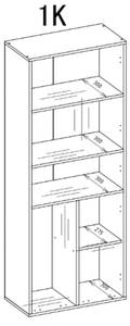 Hochschrank Baro Hochglanz Weiß