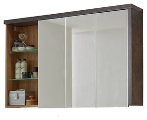 Spiegelschrank Bay Braun - Holz teilmassiv - 123 x 71 x 18 cm