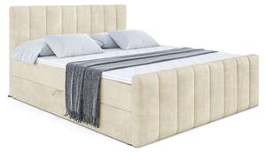 Boxspringbett OTTA-Z Ecru - Breite: 160 cm - H3