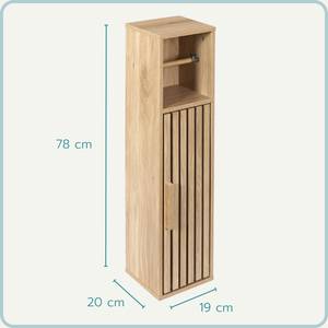 Toilettenschrank WC-Schrank Braun - Holzwerkstoff - 19 x 78 x 20 cm