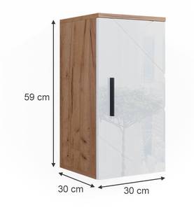 Armoire de Irma 40505 Blanc - Bois manufacturé - 30 x 59 x 30 cm