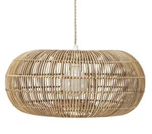 Lampe suspendue d'extérieur Zuri Beige - Rotin - 51 x 25 x 51 cm