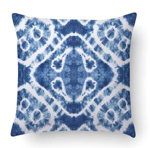 Kissen mit Digitaldruck Blau - Textil - 40 x 5 x 40 cm