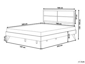 Doppelbett POISSY 187 x 120 cm