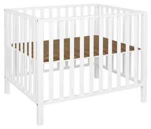 Parc Playard Cubic Blanc - Bois manufacturé - 78 x 80 x 97 cm