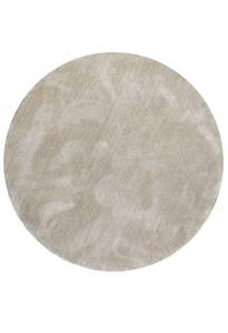 Hochflorteppich relaxx Beige - Sandbraun - 120 x 120 cm - Durchmesser: 120 cm