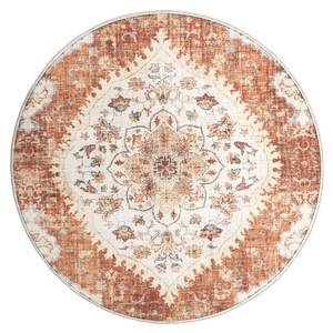 Vintage Gartenteppich R Santo Mandala Orangerot - 160 x 160 cm