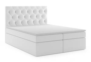 Boxspringbett BLANO 120 cm cm BC Weiß Weiß - Holzwerkstoff - 120 x 123 x 217 cm