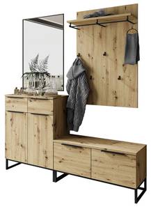 TOP IV Garderobe Braun - Holzwerkstoff - 158 x 115 x 40 cm