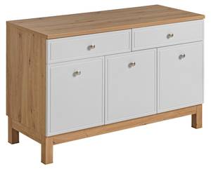 Schrank unter waschbecken SAMOA CUW120 Weiß - Holzwerkstoff - Kunststoff - 120 x 75 x 50 cm