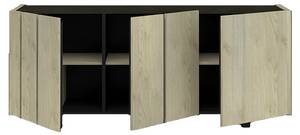 Buffet Rush Braun - Holzwerkstoff - 46 x 85 x 190 cm