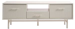 Meuble TV Jura Beige - En partie en bois massif - 140 x 50 x 45 cm