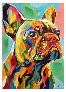 Drucken Französische Bulldogge Textil - 50 x 70 x 4 cm