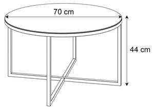 CIRI-X Glass mit goldenem Gestell Glas Weiß