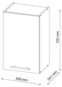 Küchenschränke  Fame-Line 36034 Pinie Anthrazit Dekor - Weiß