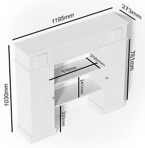 Cache-radiateur extra haut en bois : hauteur intérieure 100 cm