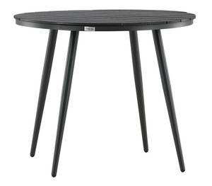 Break Table à manger, Ø90cm, Noir - 90 x 90 cm