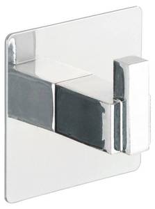 Handtuchhalter QUADRO UNO, Turbo - Loc Silber - Metall - 7 x 7 x 4 cm