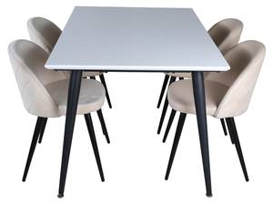 Essgruppe Jimmy150 (5-teilig) Weiß - Massivholz - 90 x 76 x 150 cm