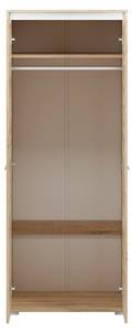 Kleiderschrank AVO Braun - Holzwerkstoff - 80 x 200 x 50 cm