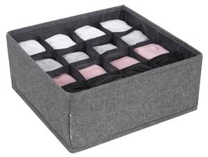 Organisateur 16 compartiments SOFT Gris - Textile - 29 x 11 x 29 cm