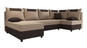 Ecksofa STARI6 Beige - Braun - Ecke davorstehend rechts