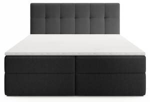 Boxspringbett Oreno Royal Schwarz - Breite: 164 cm