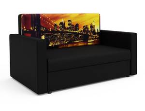 Sofa HEVI Schwarz - Breite: 132 cm