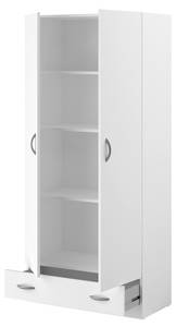 Armoire Orlando Blanc - Bois manufacturé - 39 x 171 x 78 cm