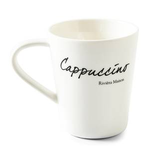 Classic Cappuccino Mug Weiß - Porzellan - Stein - 11 x 10 x 9 cm