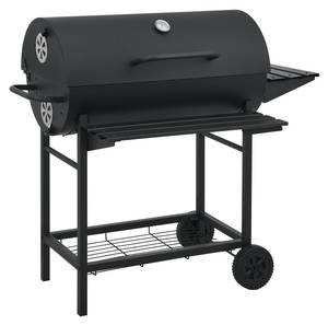 Grillwagen Armento Schwarz - Metall - 108 x 95 x 61 cm