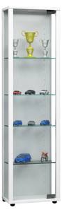 Bois Verre Vitrine Edana Mini Blanc crème - Blanc