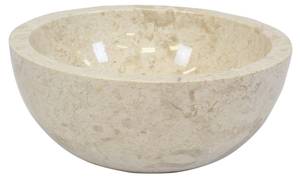 Marmor Waschbecken Felia Beige - Naturfaser - 35 x 15 x 15 cm