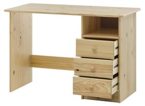 Schreibtisch Ironwood Braun - Massivholz - 110 x 73 x 54 cm