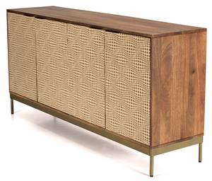 Buffet ALIX Braun - Holz teilmassiv - 40 x 78 x 160 cm