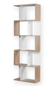 Bücherregal mit mehreren Boxen H180 cm Beige - Holzwerkstoff - 24 x 180 x 60 cm