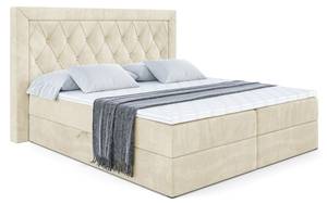 Boxspringbett NOEL Beige - Breite: 140 cm - H4