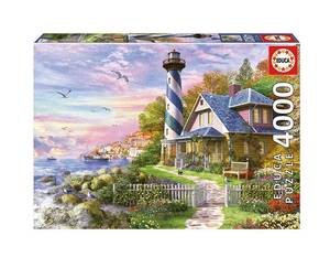 Puzzle Leuchtturm in Rock Bay Papier - 33 x 9 x 46 cm